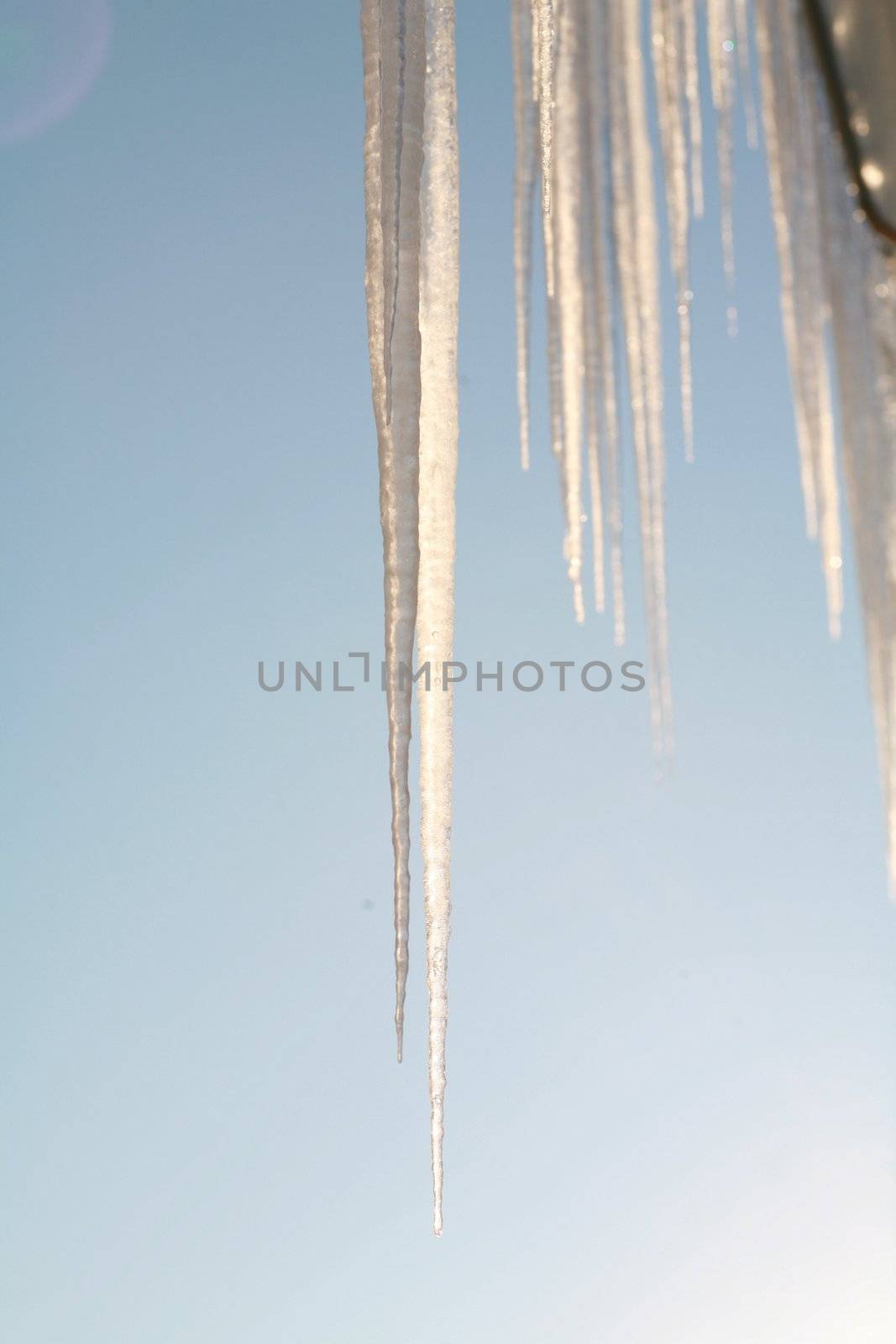 close-up of ice, very shallow Depth of field