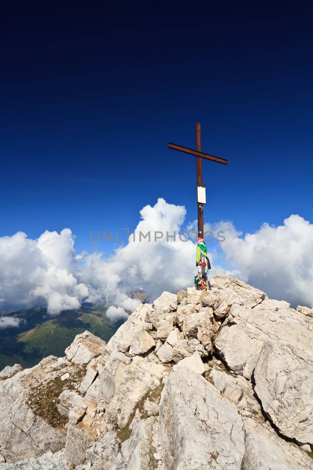 Rosetta peak in Pale di San Martino group, San Martino di Castrozza, Trentino, Italy