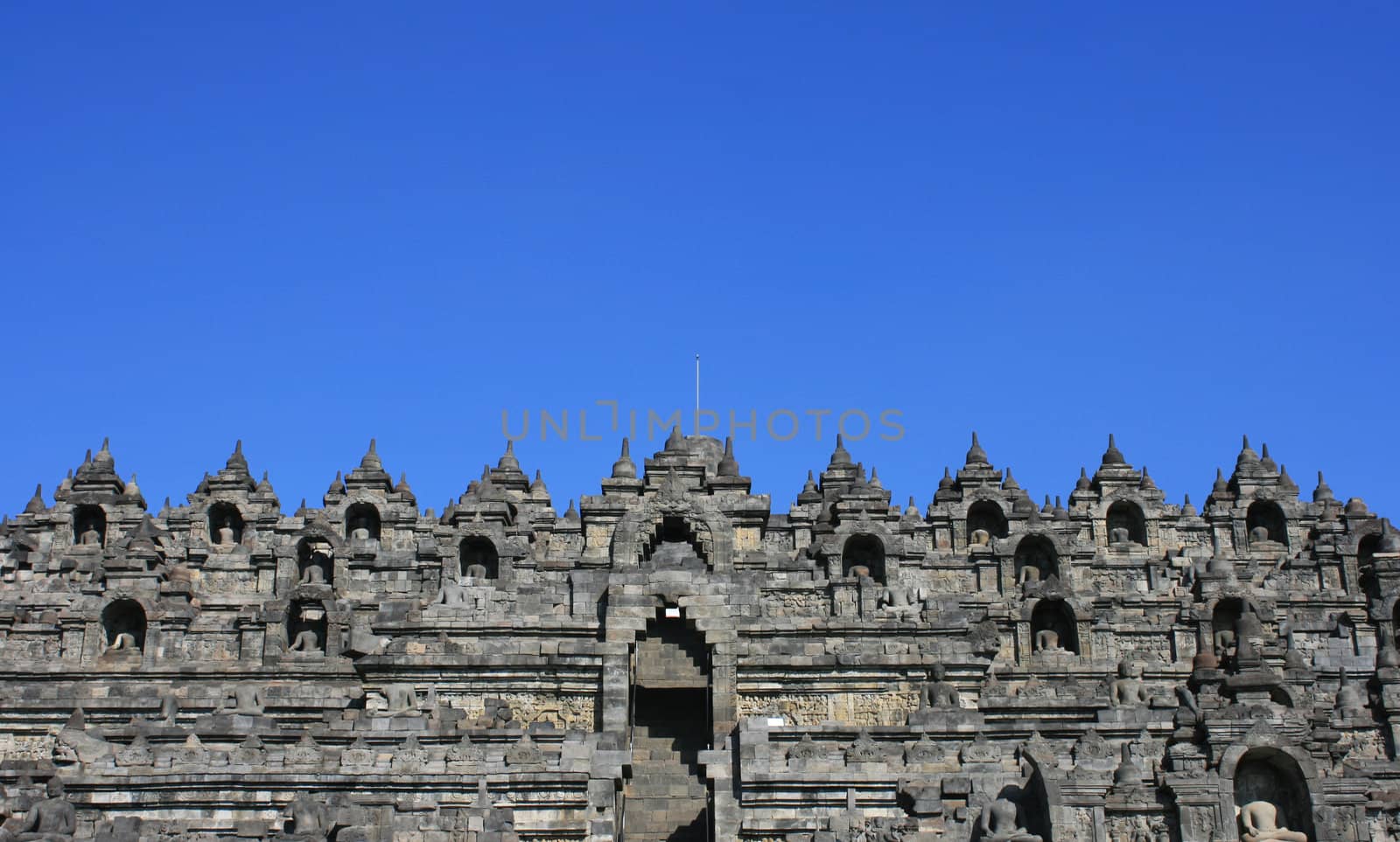 Part of architecture in Borobudur, Indonesia.