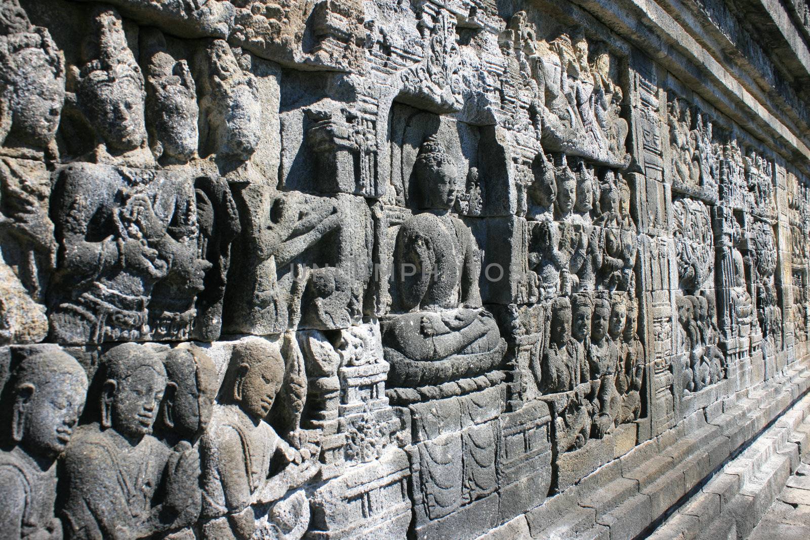 Wall craft in Borobudur, Indonesia