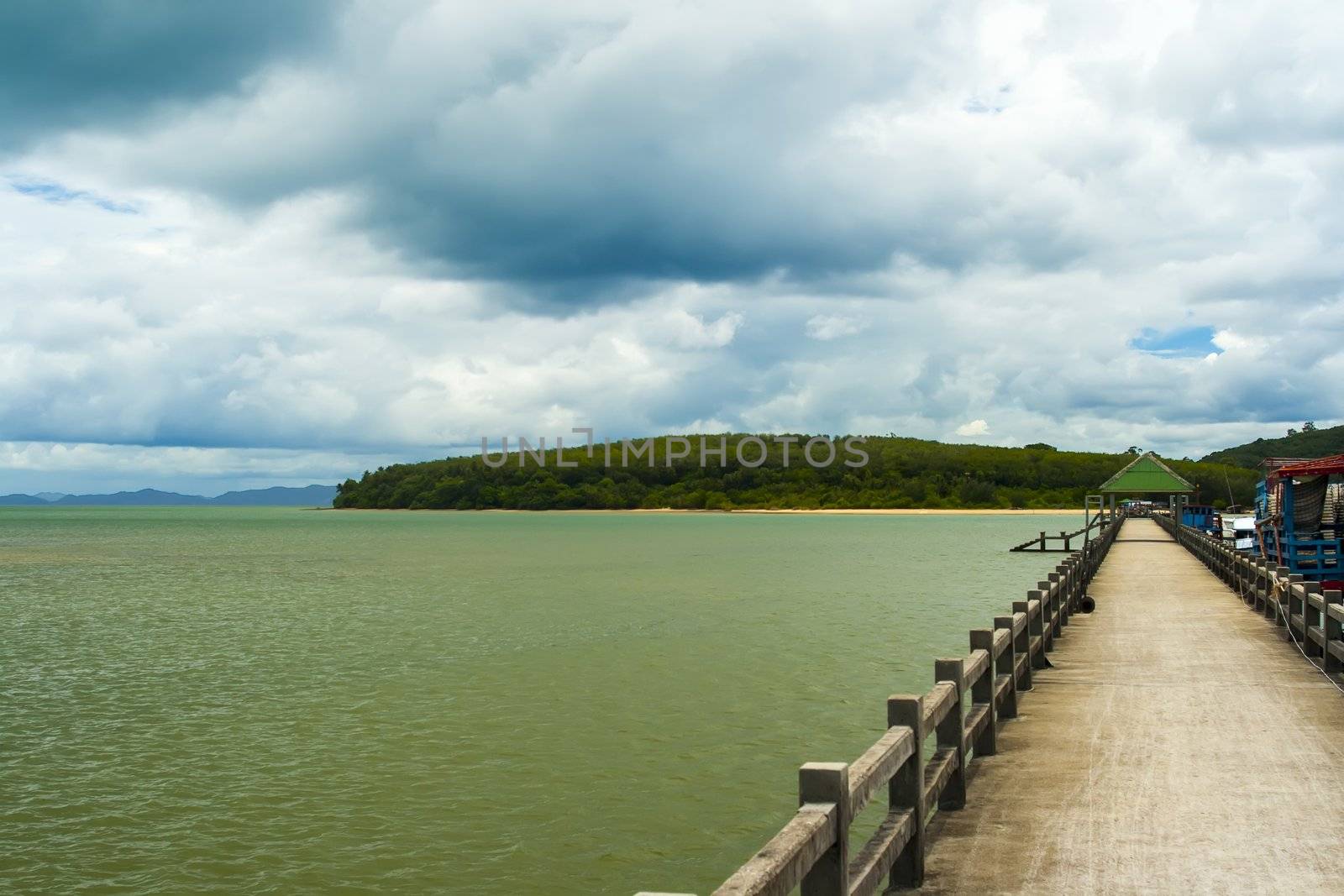 Pier at day on  Phuket, Thailand