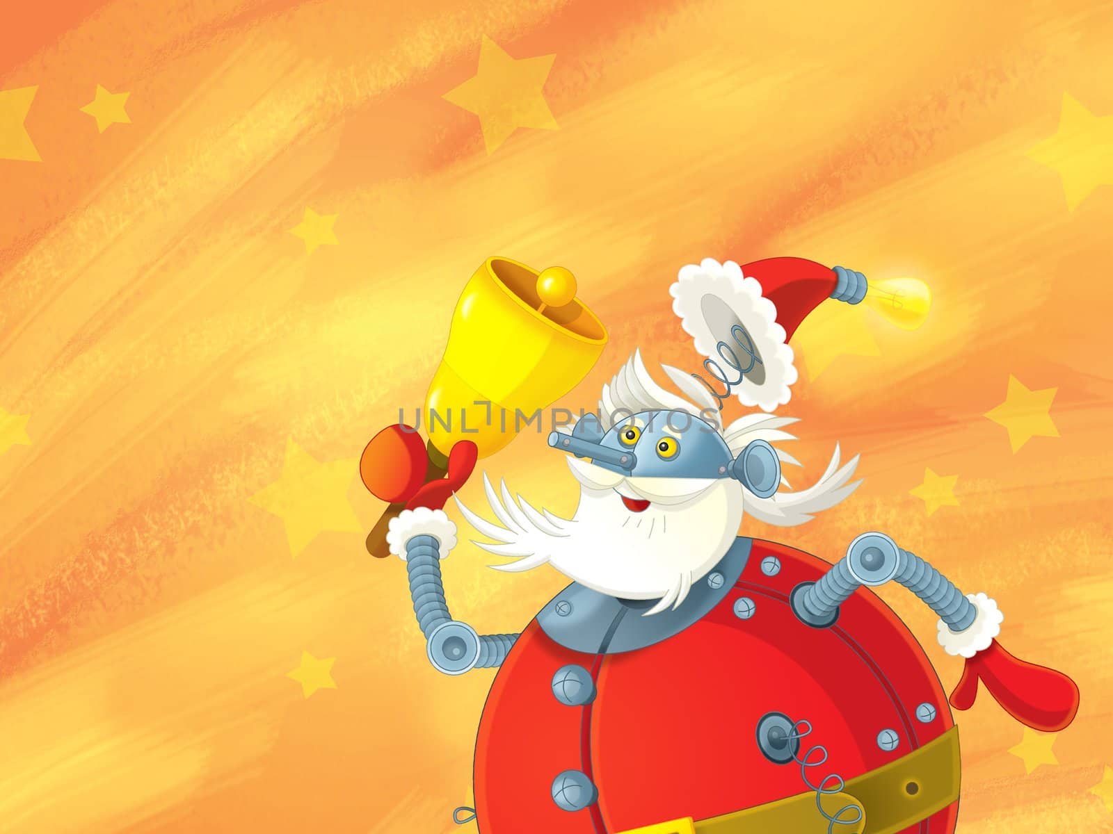 The beautiful illustration with many different elements