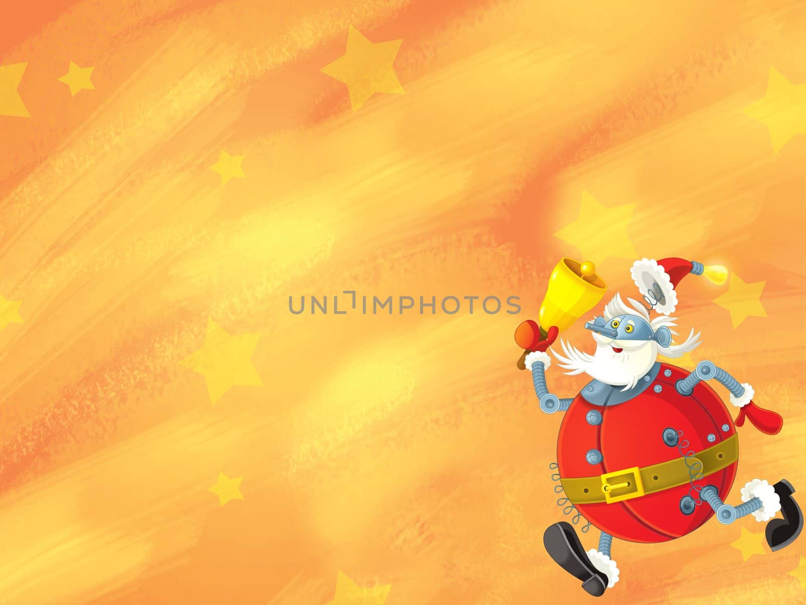 The beautiful illustration with many different elements