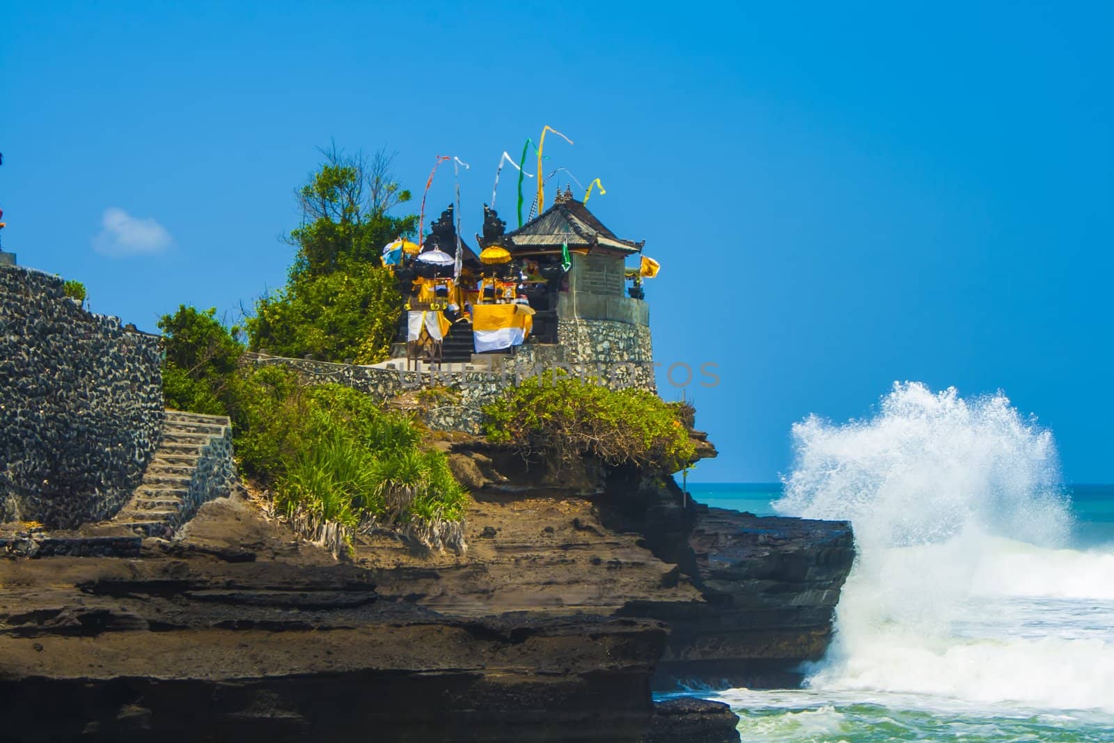 Rock near Tanah Lot, Bali. Indonesia