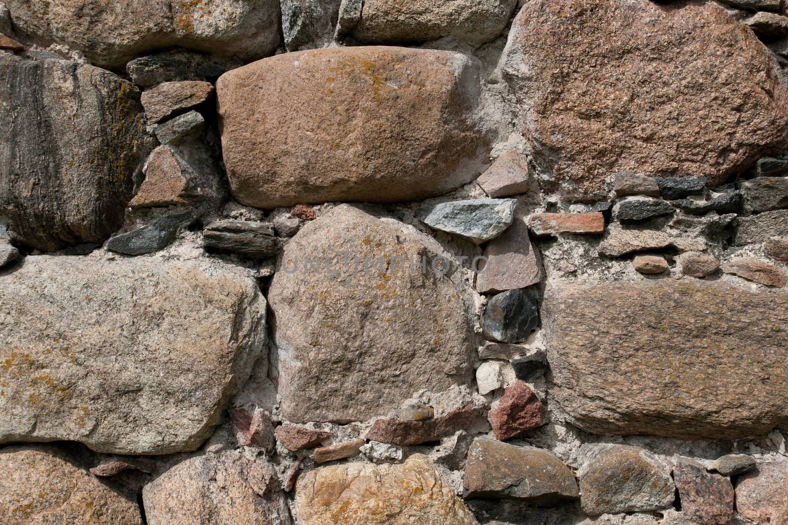Old palace wall made from big stones