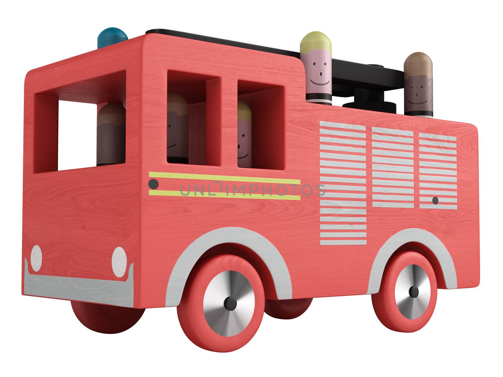 Fire truck toy by AlexanderMorozov