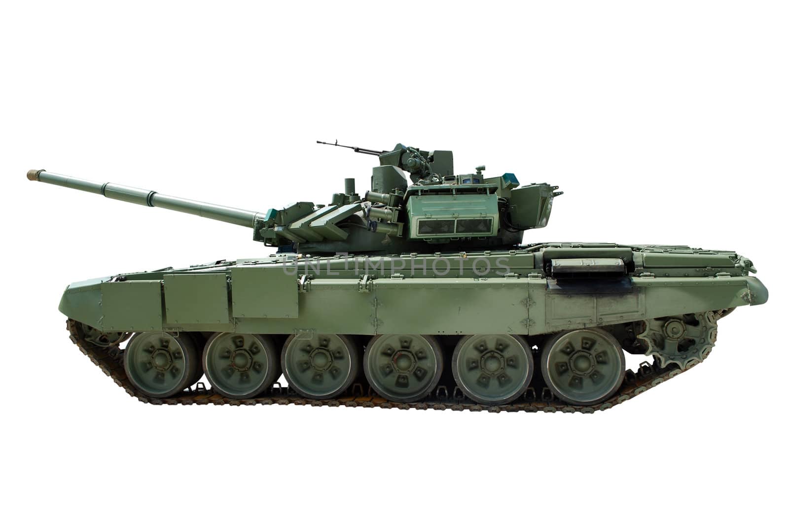 Heavy tank isolated on white