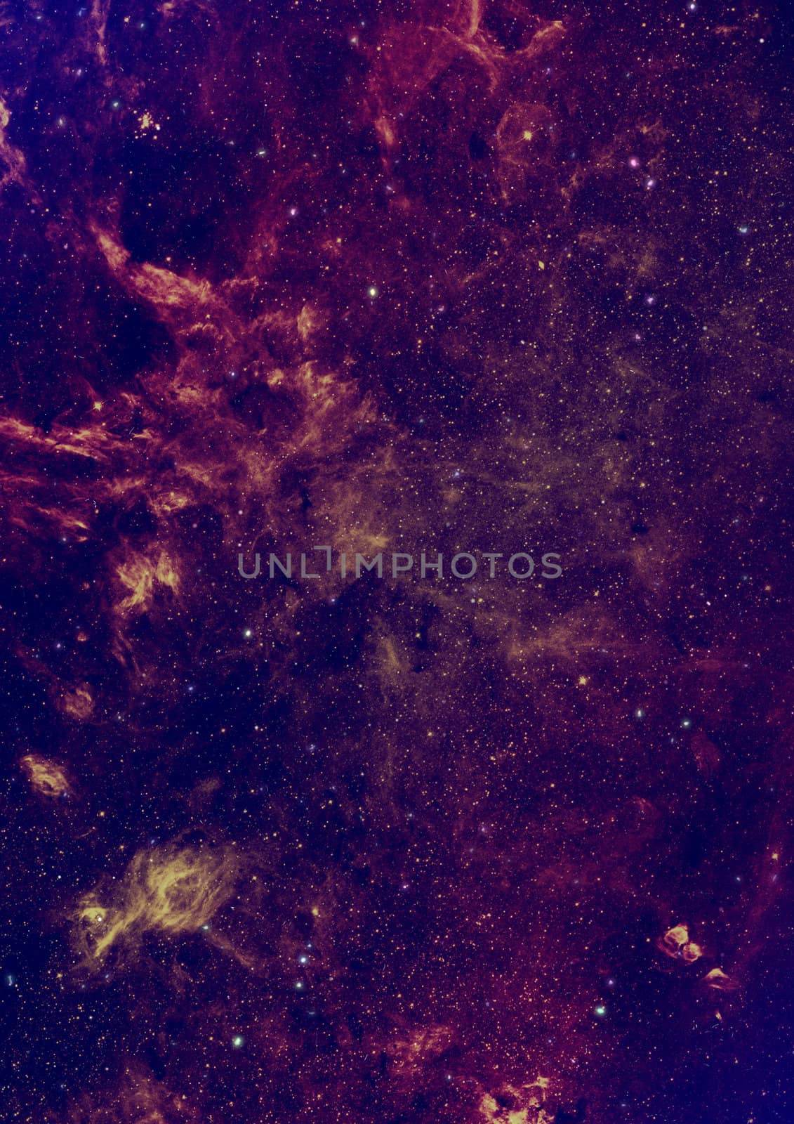 Star field in space, a nebulae and a gas congestion