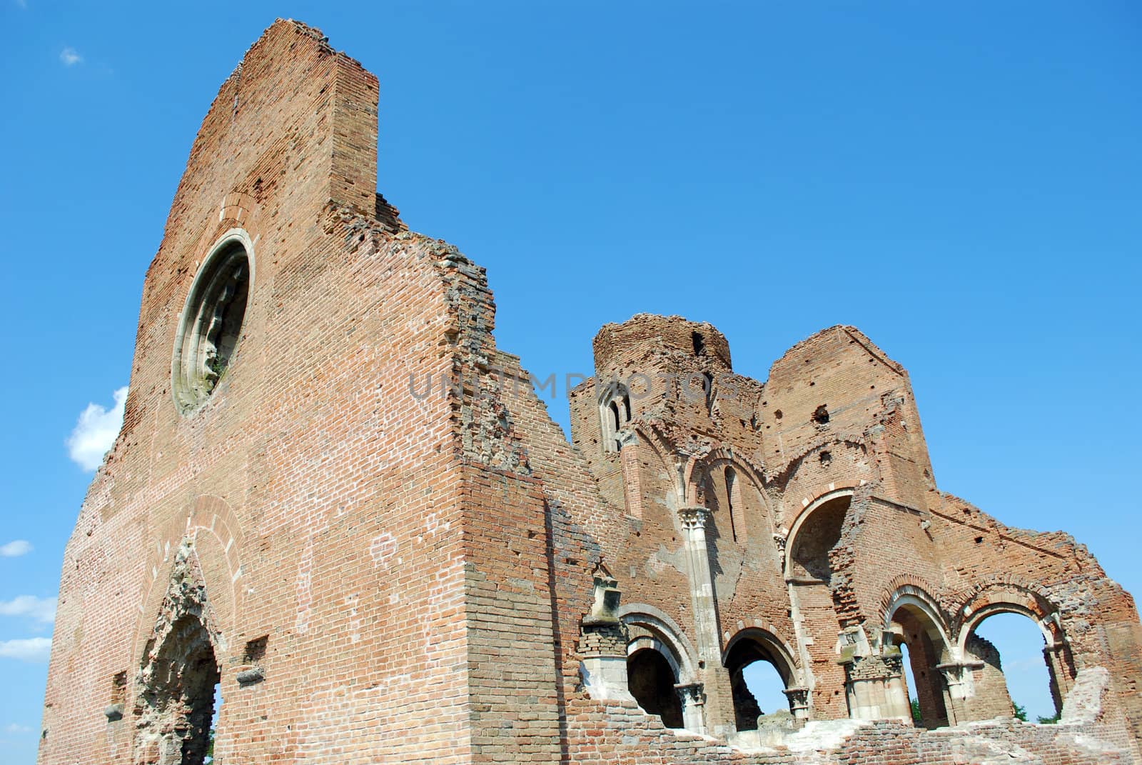 Old abandoned catholic church ruin