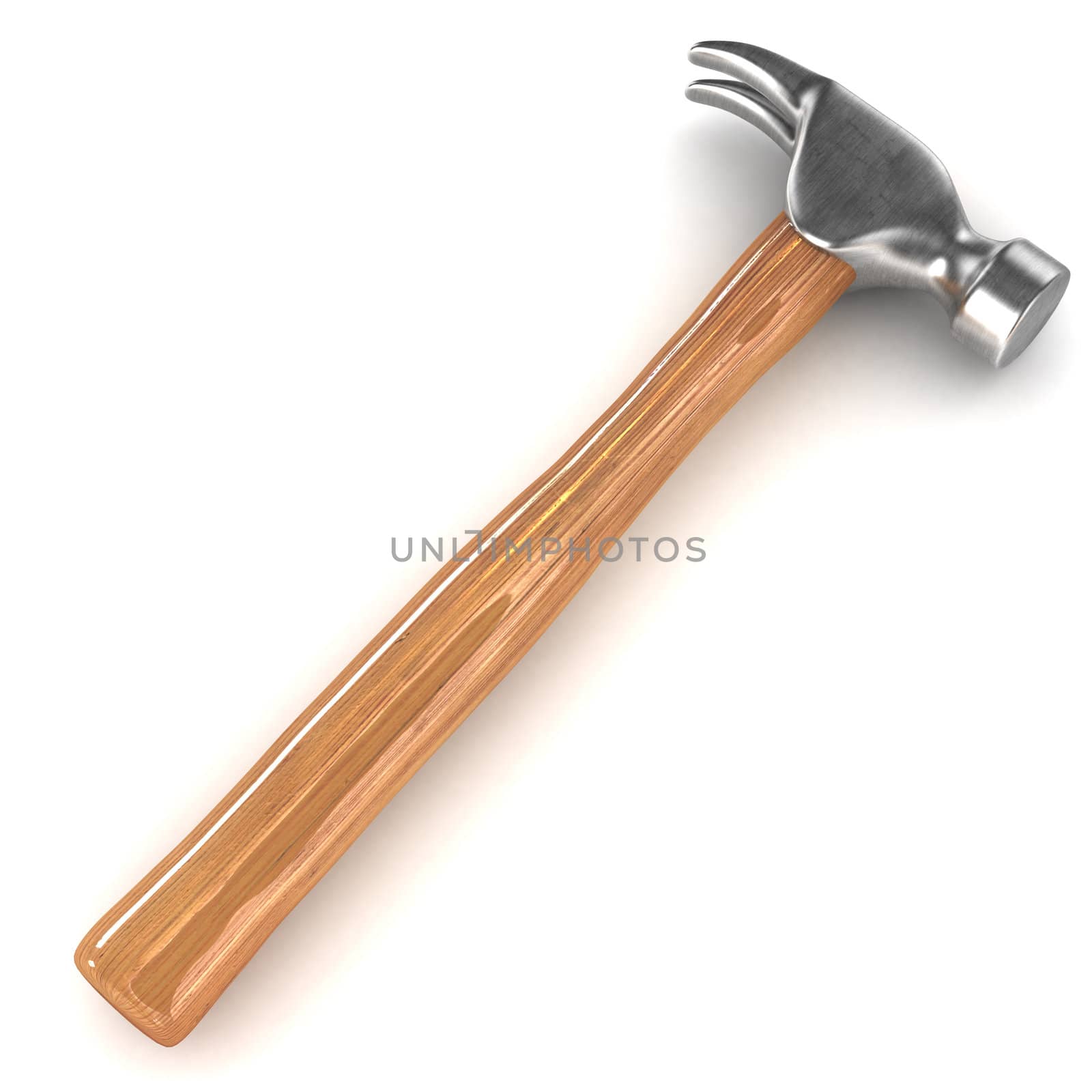 A Colourful 3d Rendered Hammer Concept Illustration