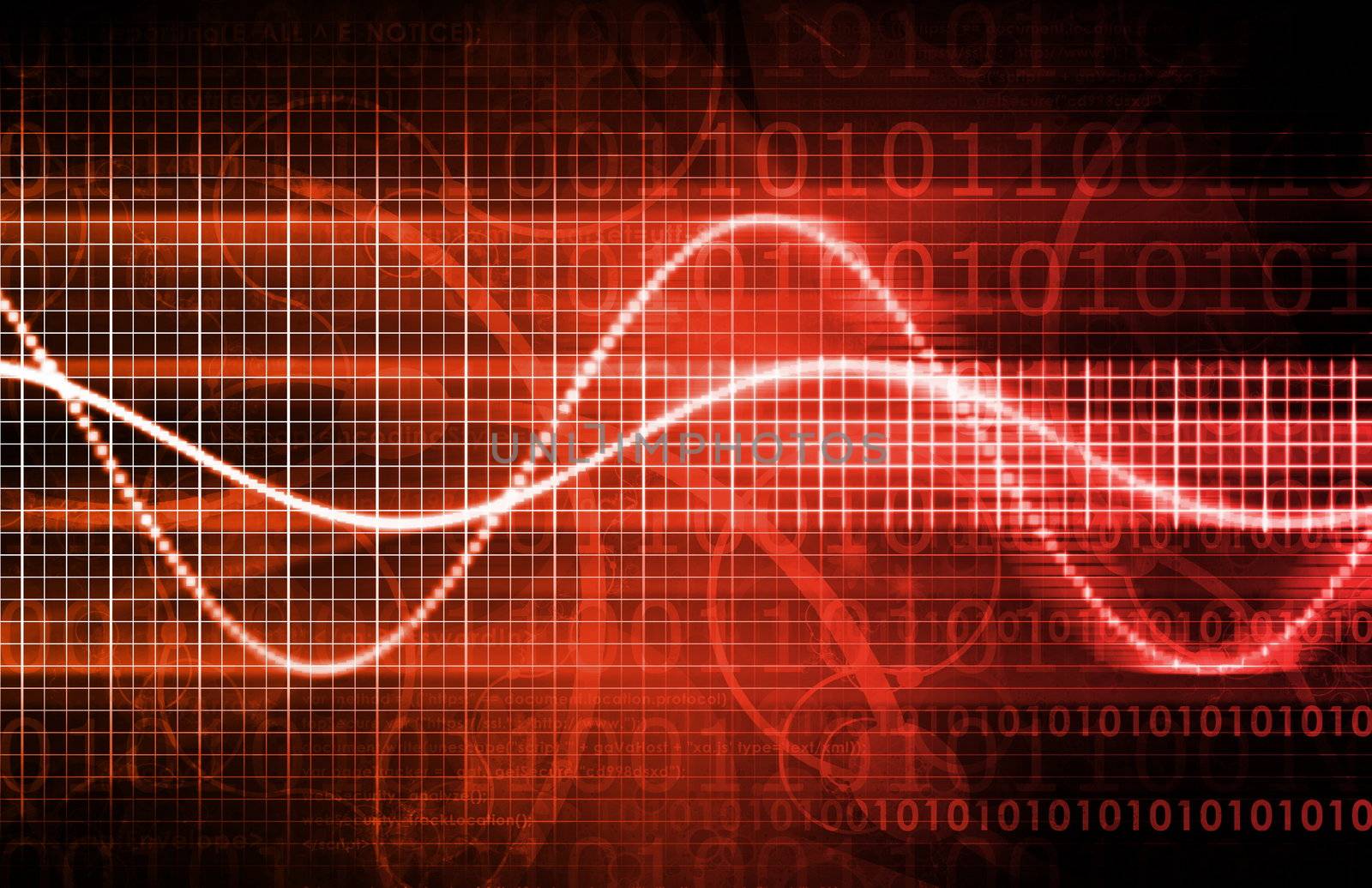 Abstract Background with a Technology Theme Art