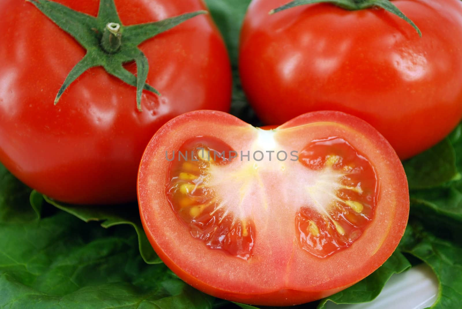 Vegetable fresh red tomato intersection
