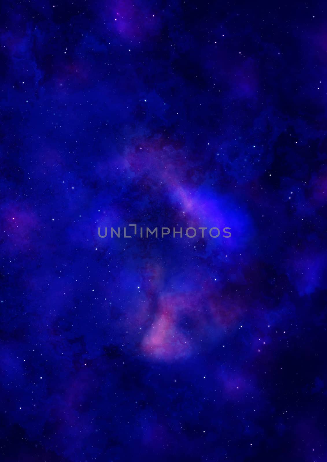 Star field in space, a nebulae and a gas congestion