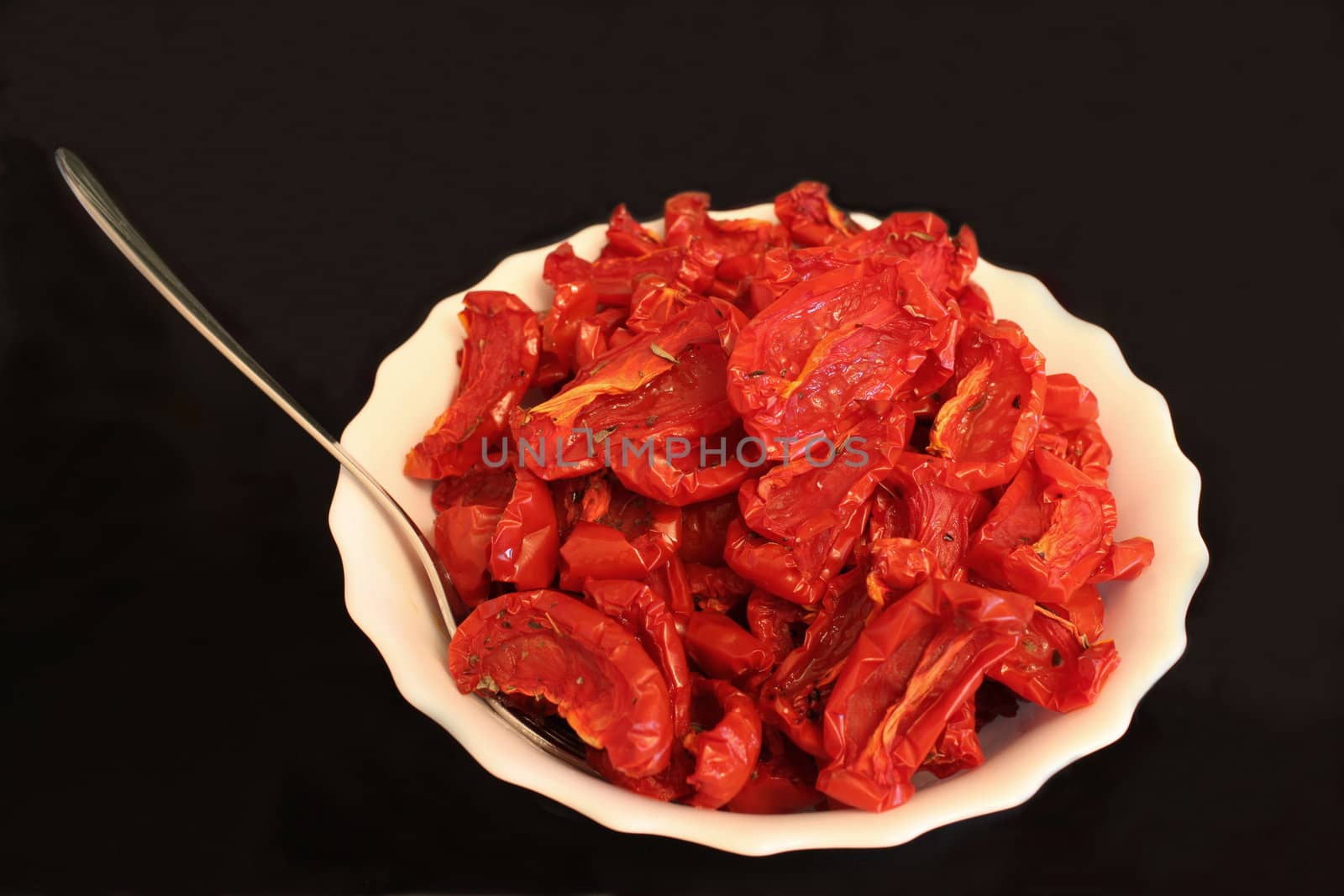 sun-dried tomatoes with olive oil and spices