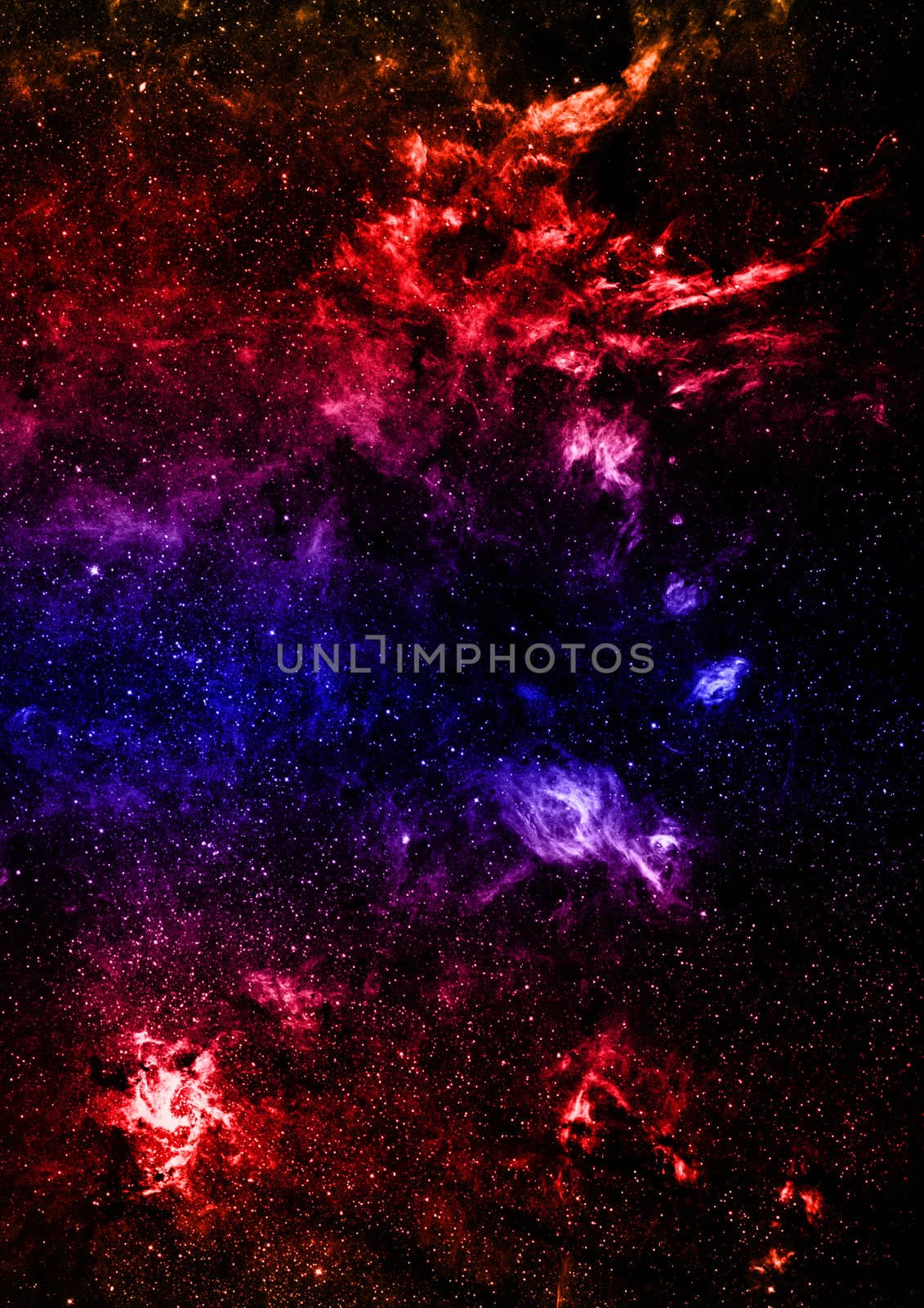 Small part of an infinite star field of space in the Universe