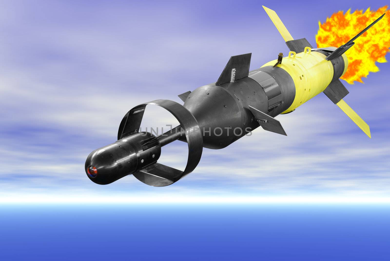 Tv guided air to surface missile
