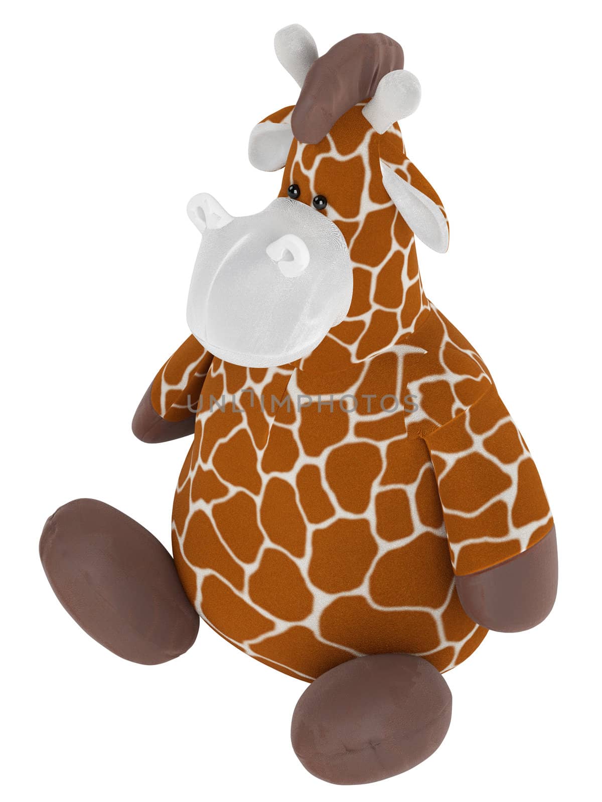 Adorable fat stuffed giraffe by AlexanderMorozov