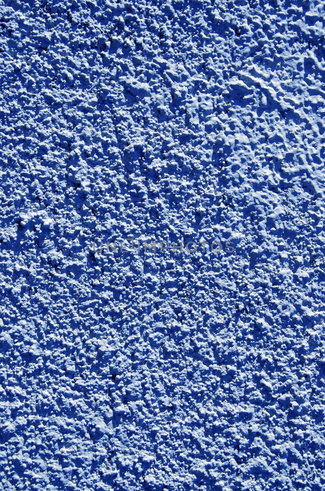 Blue painted textured walls closeup macro details. by sauletas