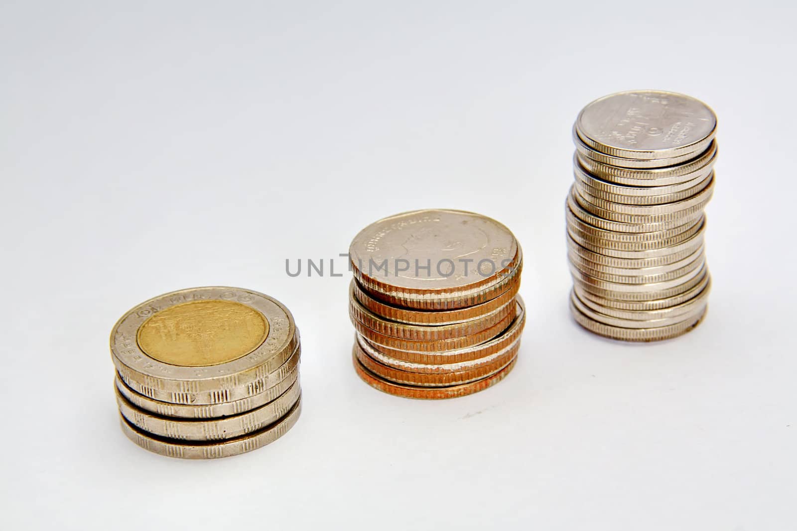 Thai coins isolated