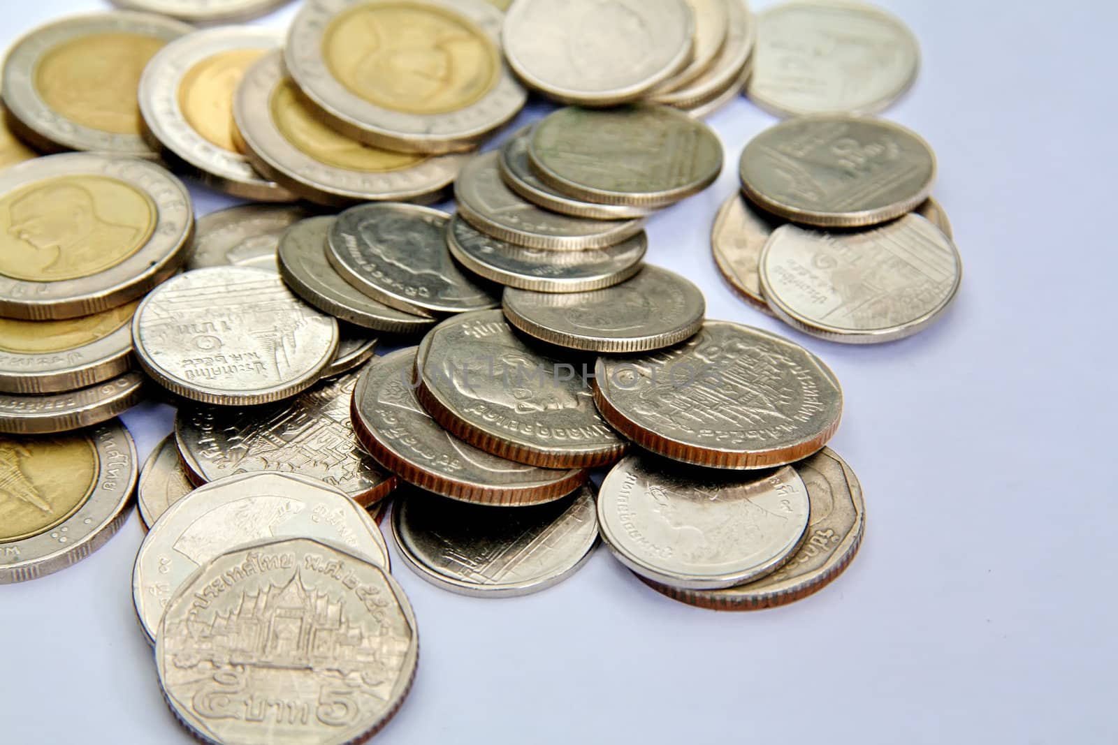 Thai coins isolated