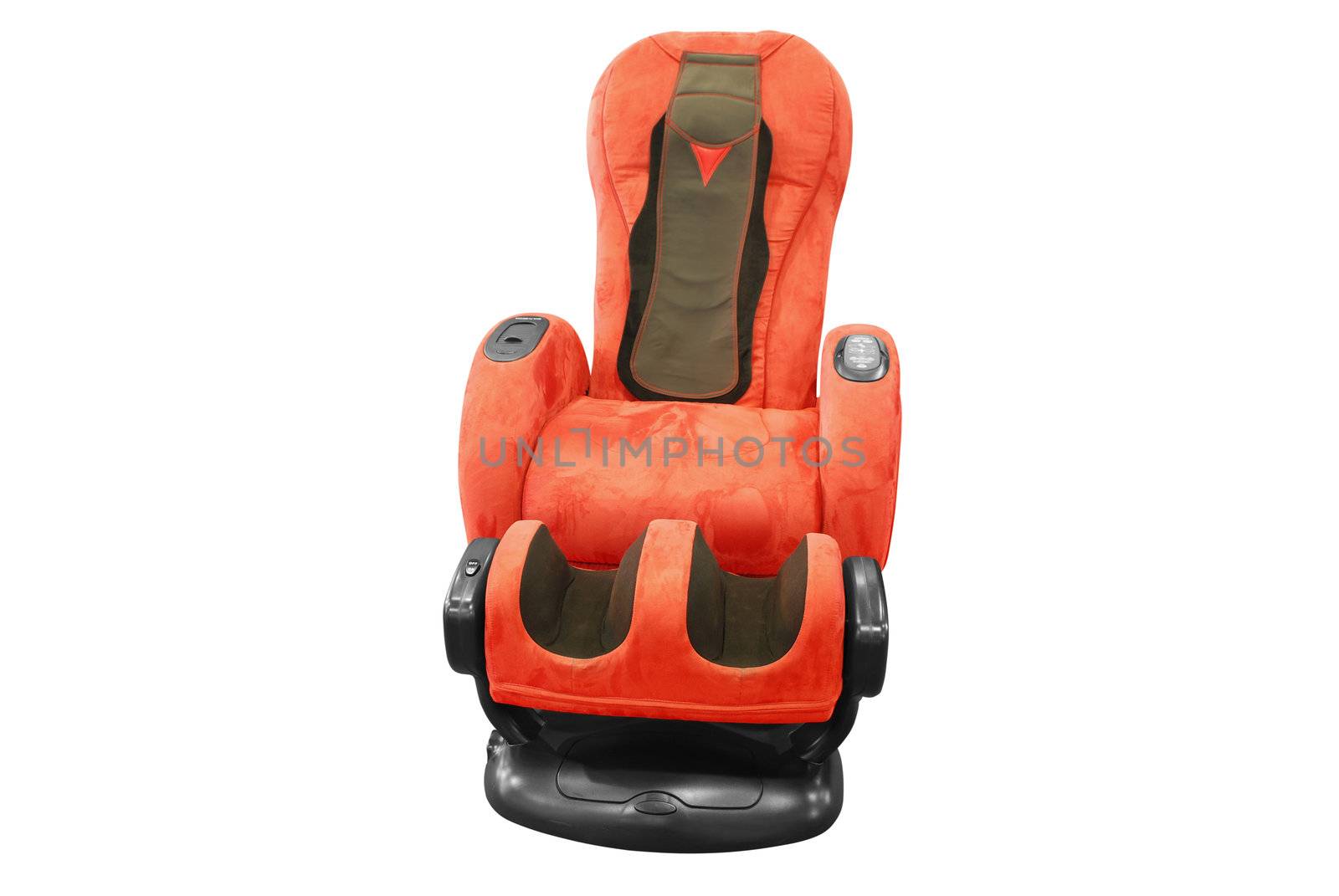 Armchair for relaxation and massage isolated