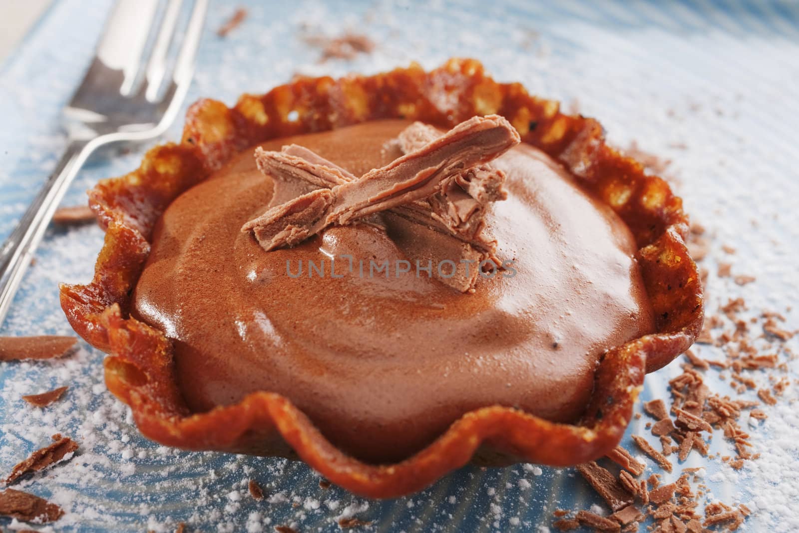 Brandy Snap Basket Filled with Chocolate by Travelling-light