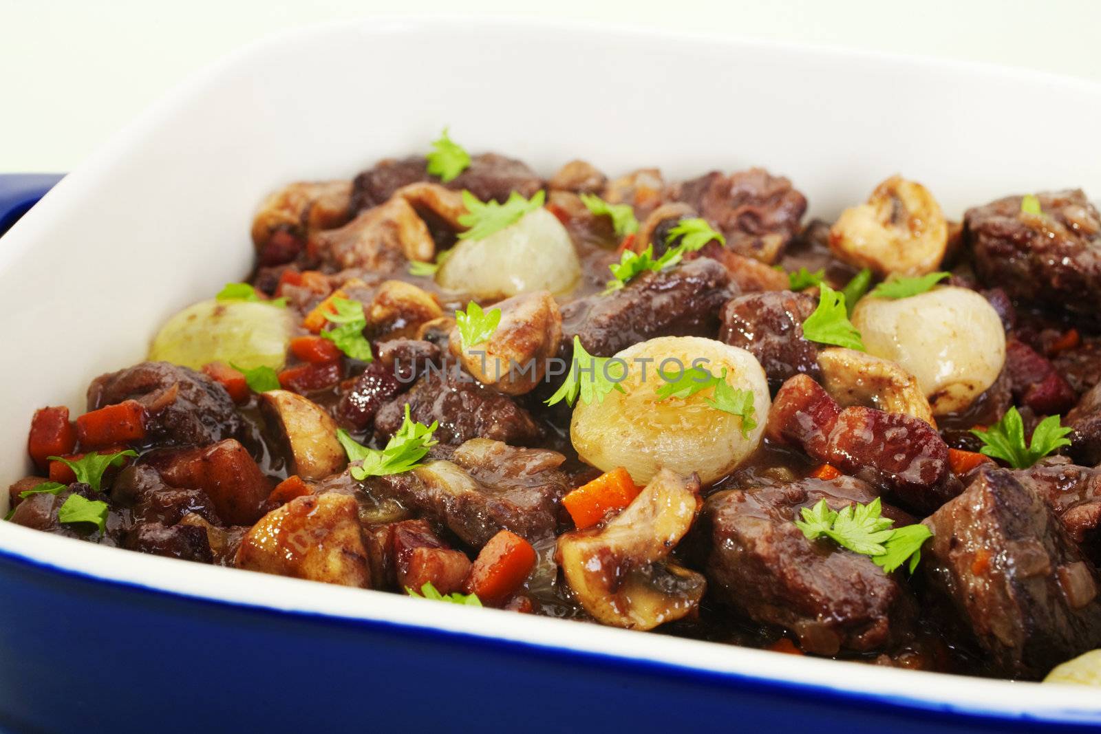 Burgundy Beef Bourguignon Stew French Food by Travelling-light