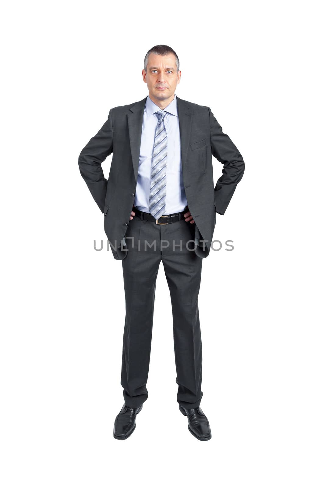 An image of a handsome business man isolated on white