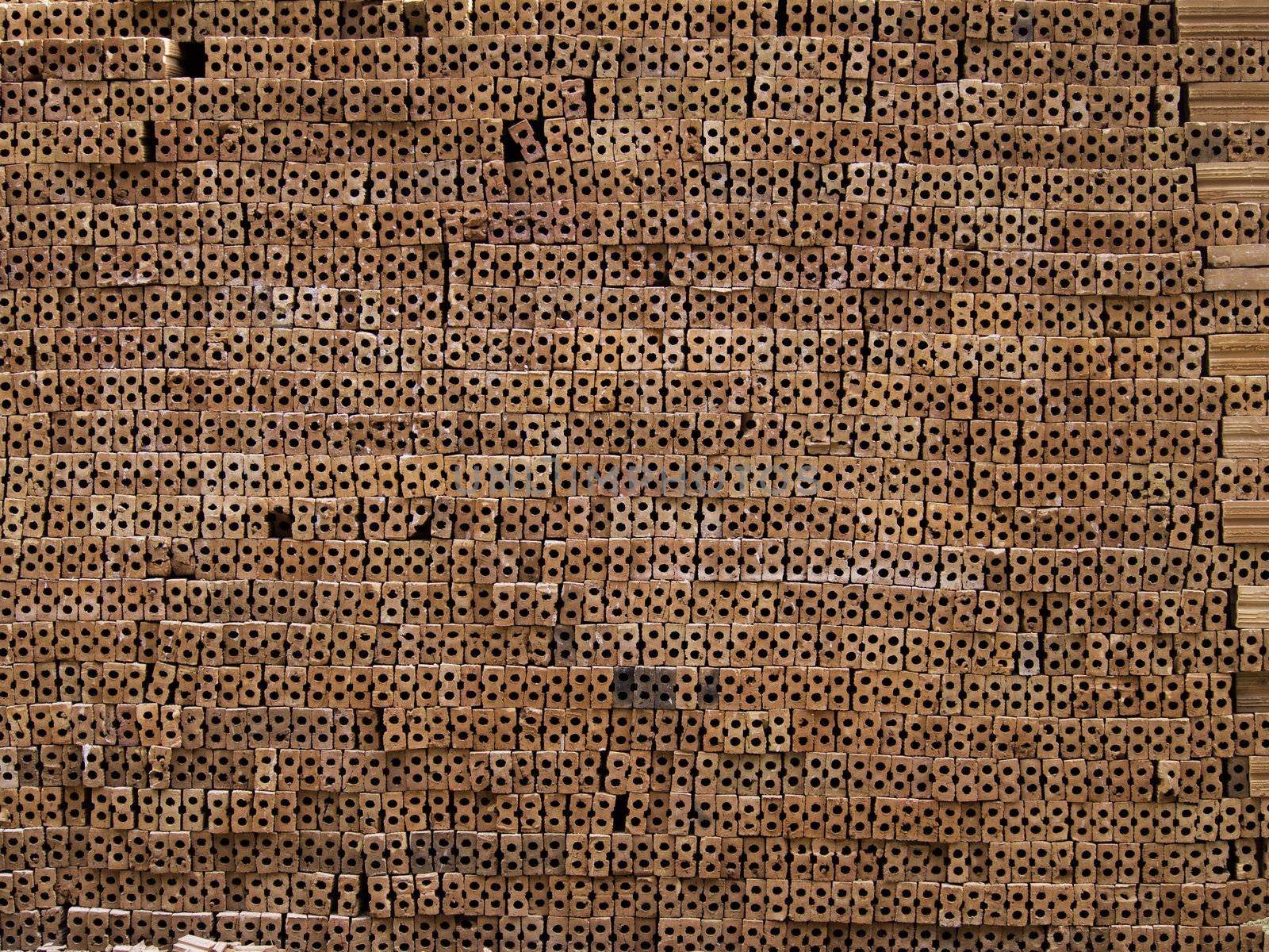 Clay bricks material by siraanamwong