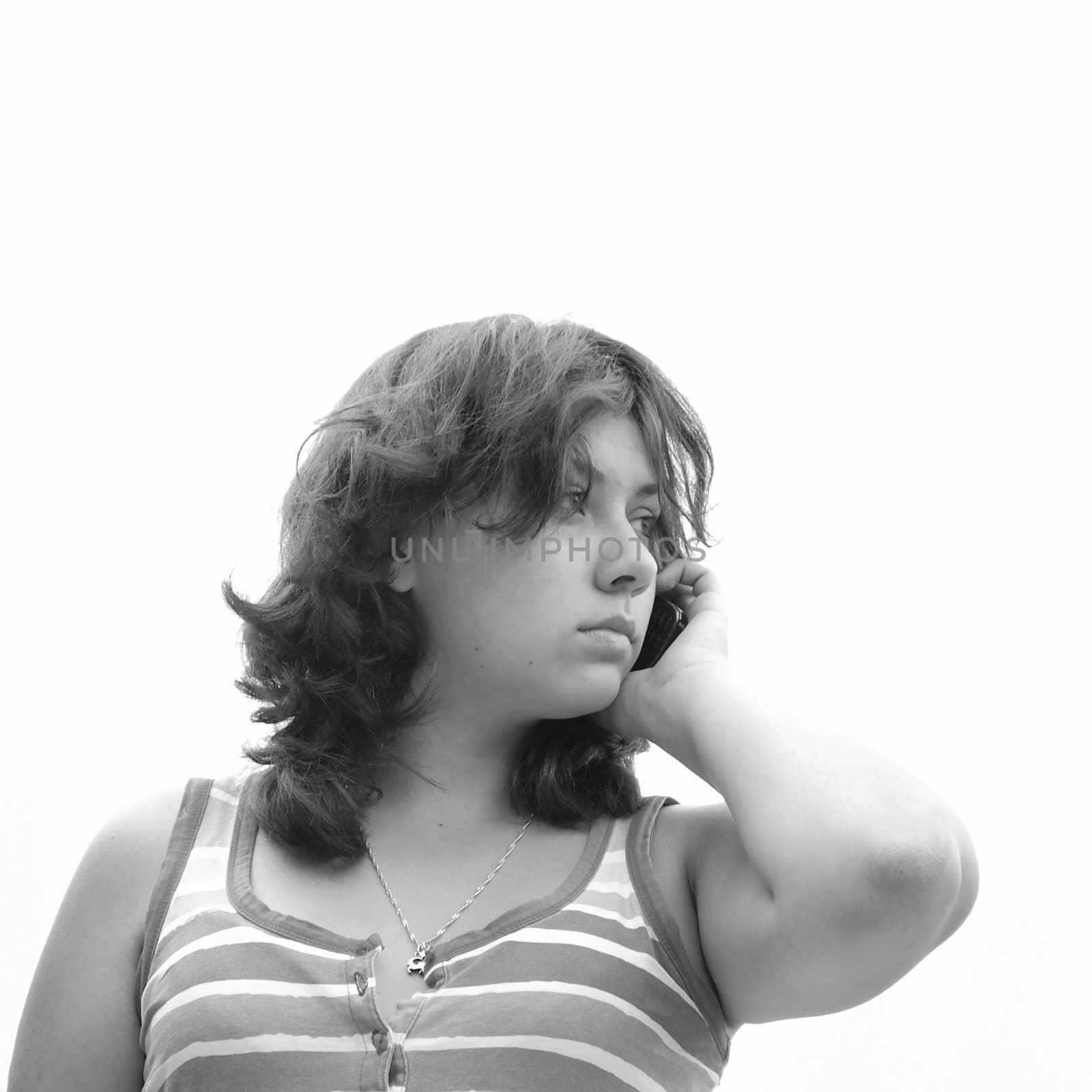 girl with phone