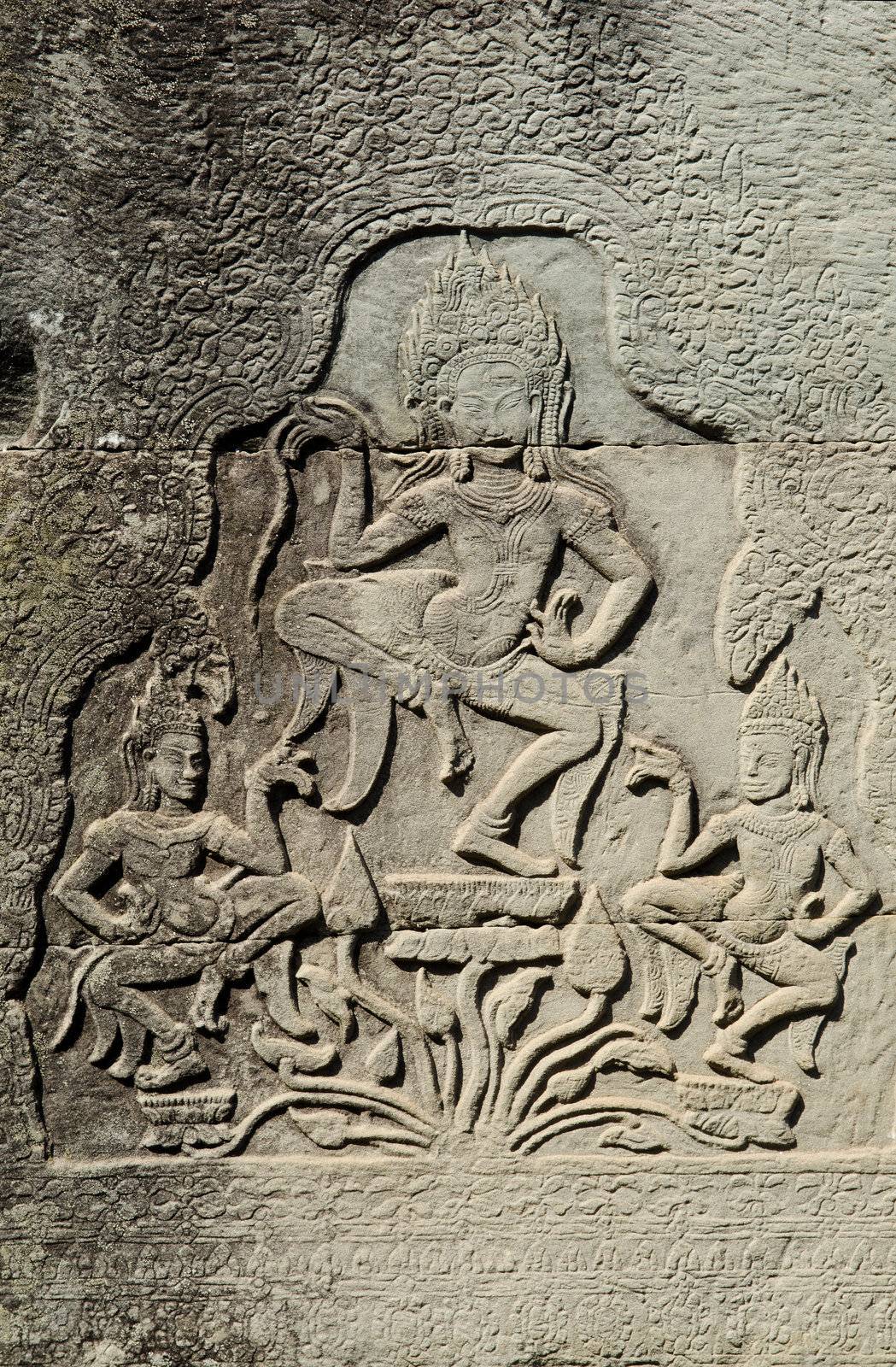 khmer stone carvings angkor wat cambodia by jackmalipan