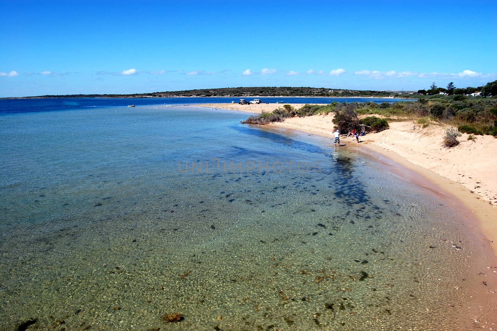 Sunny bay in South Australia