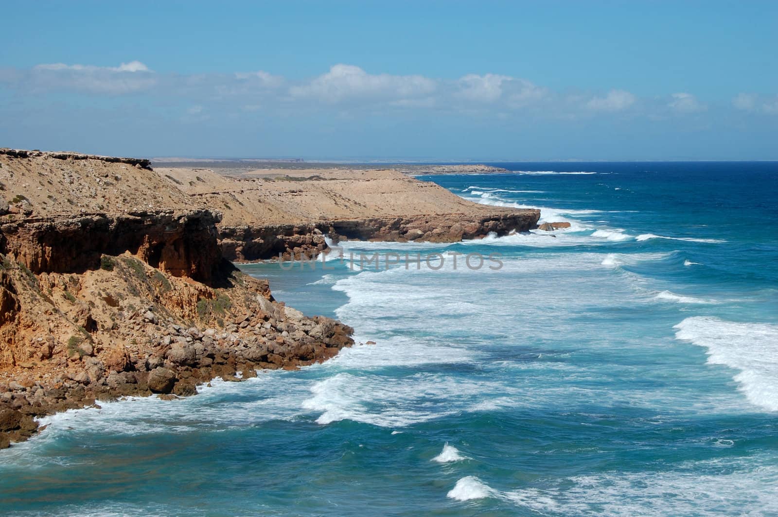 Cliffs and the ocean in South Australia