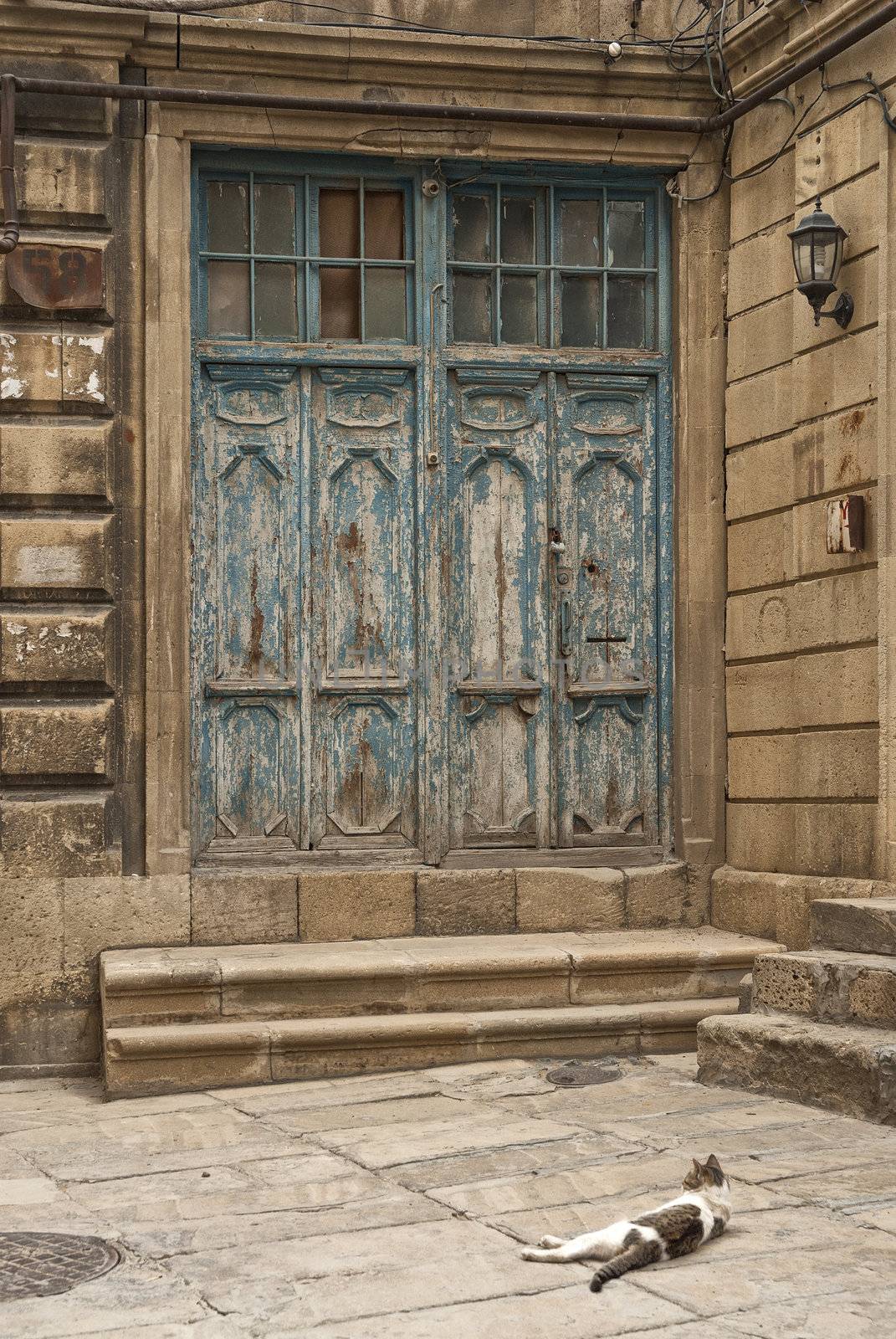 architecture in baku azerbaijan street
