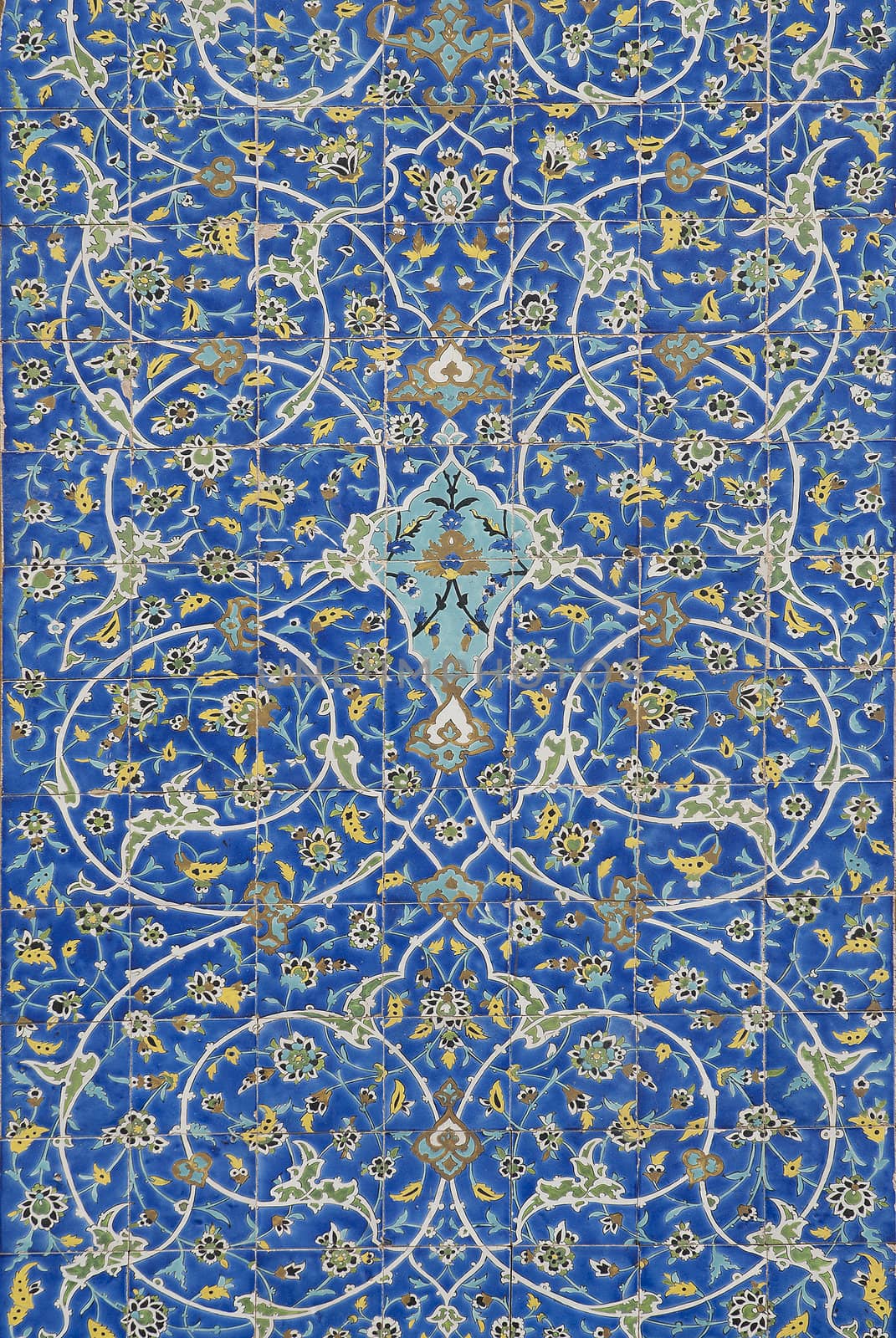 traditional persian ceramic tiles in isfahan iran by jackmalipan