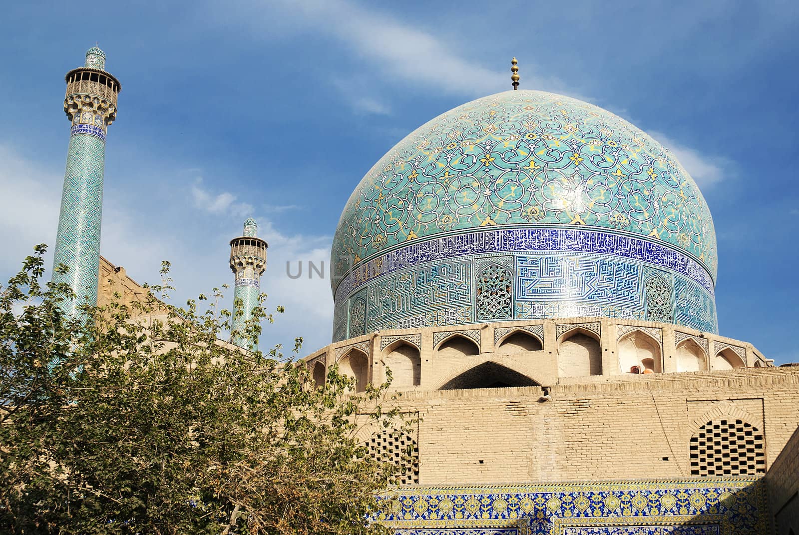 mosque in isfahan iran by jackmalipan