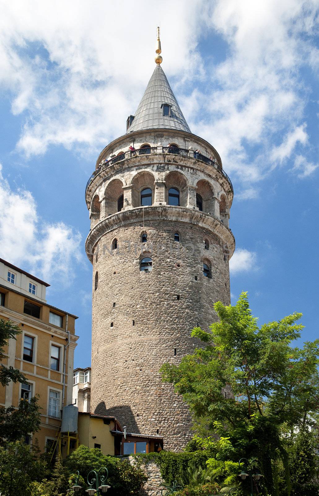 galata tower in istanbul turkey by jackmalipan