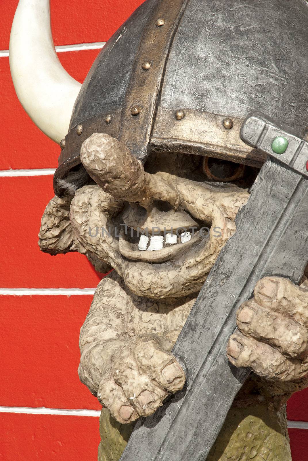 troll mythical viking figure in iceland