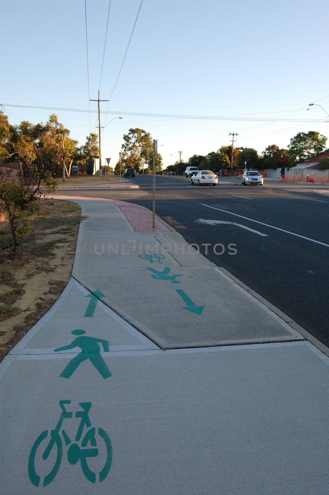 Bike and pedestrian path, Perth, Western Australia