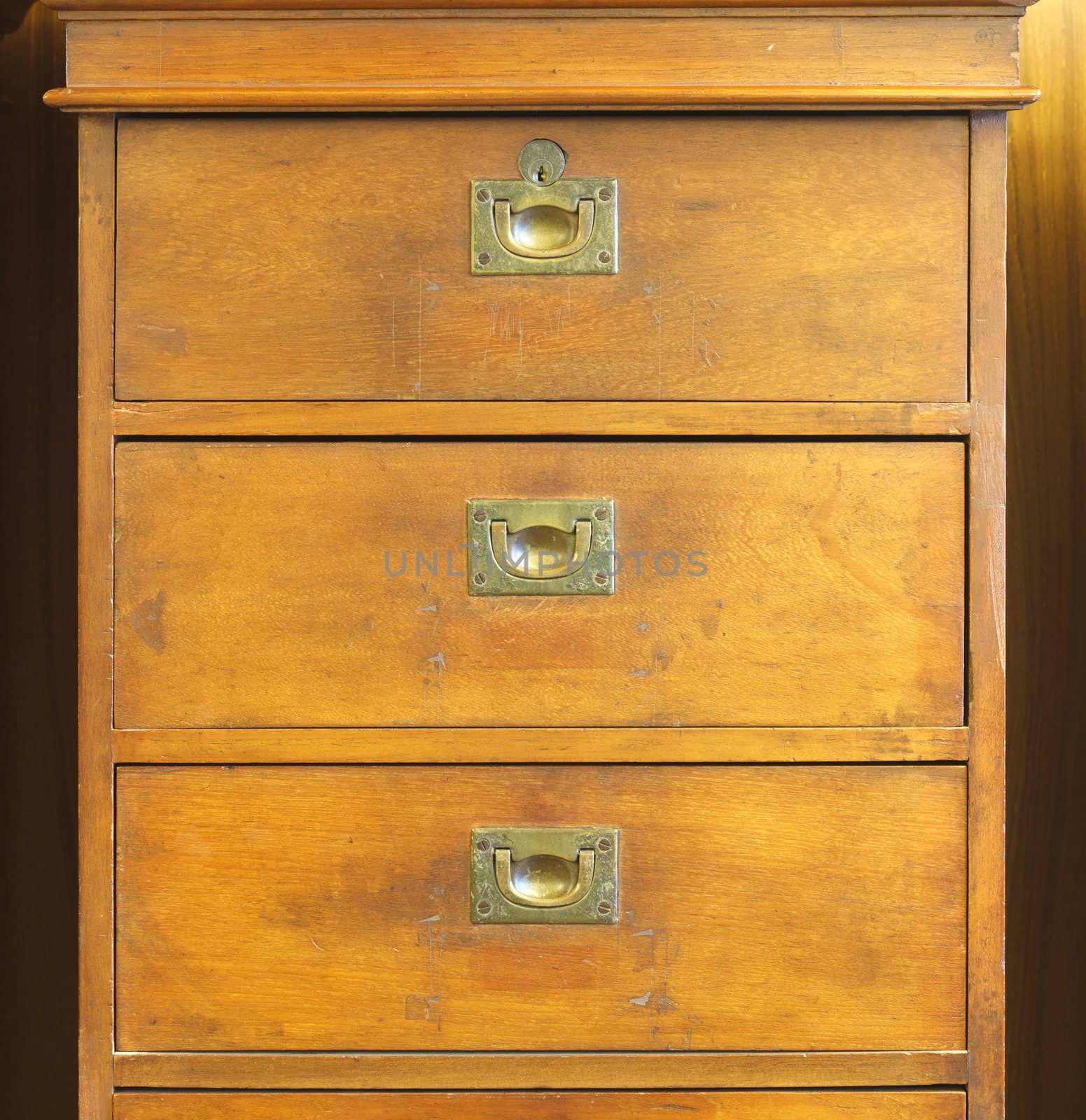Old wooden chest of drawers