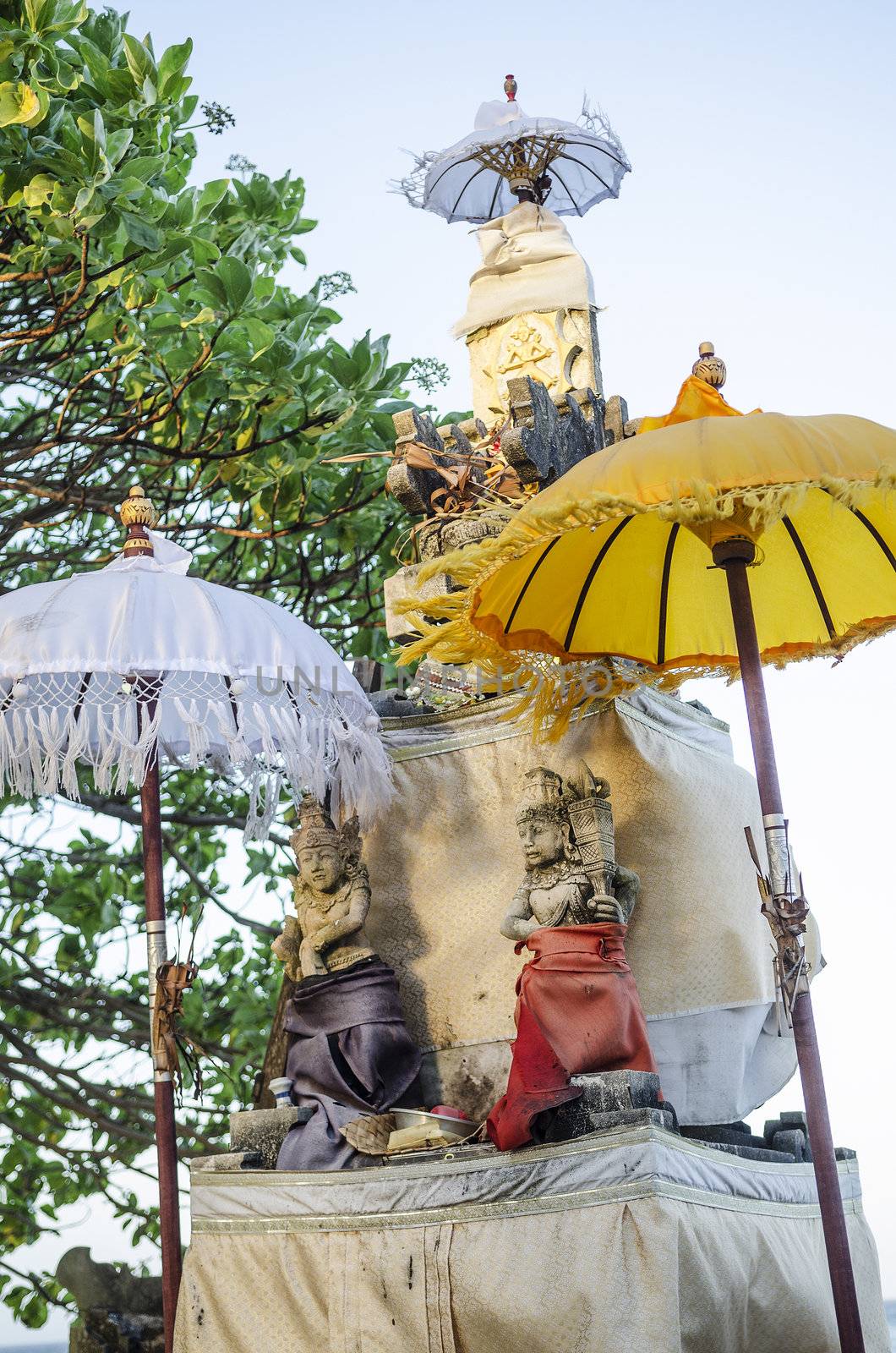 shrine in bali indonesia by jackmalipan