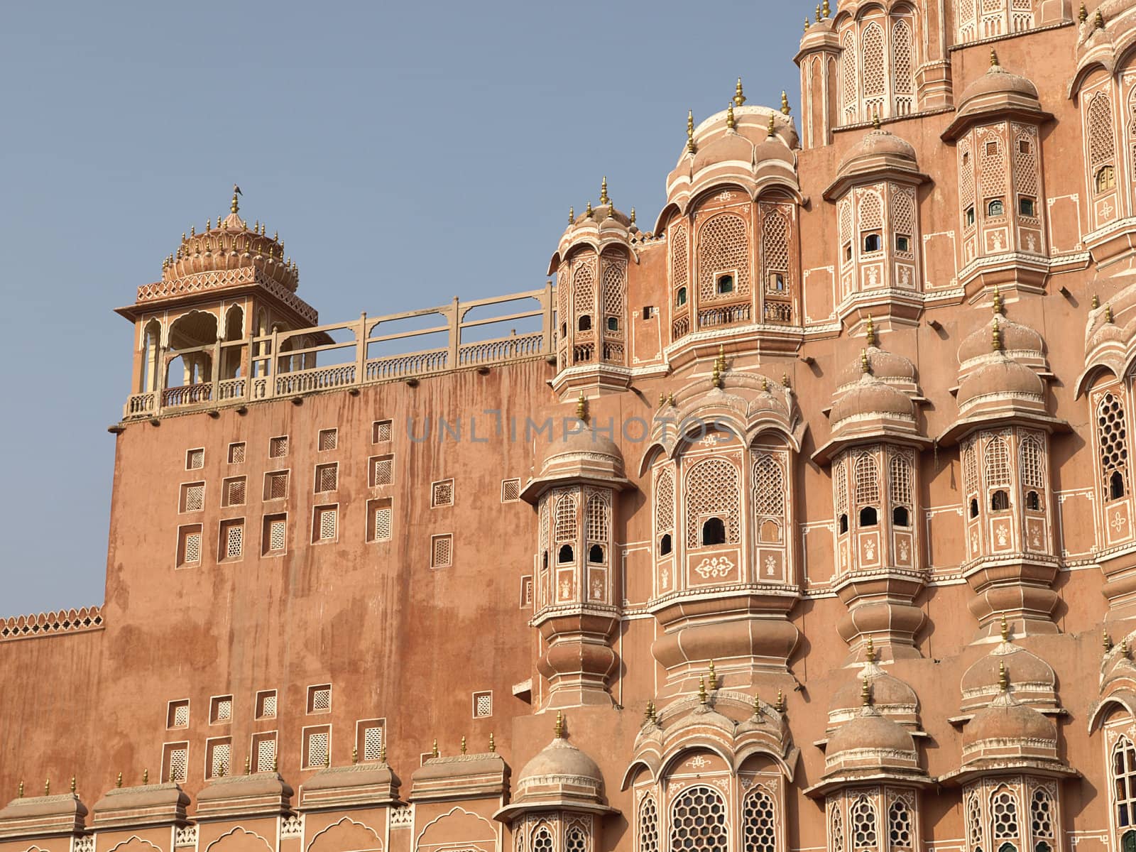 South tower of Hawa Mahal or The Wind Palace in Jaipur, Rajasthan, India