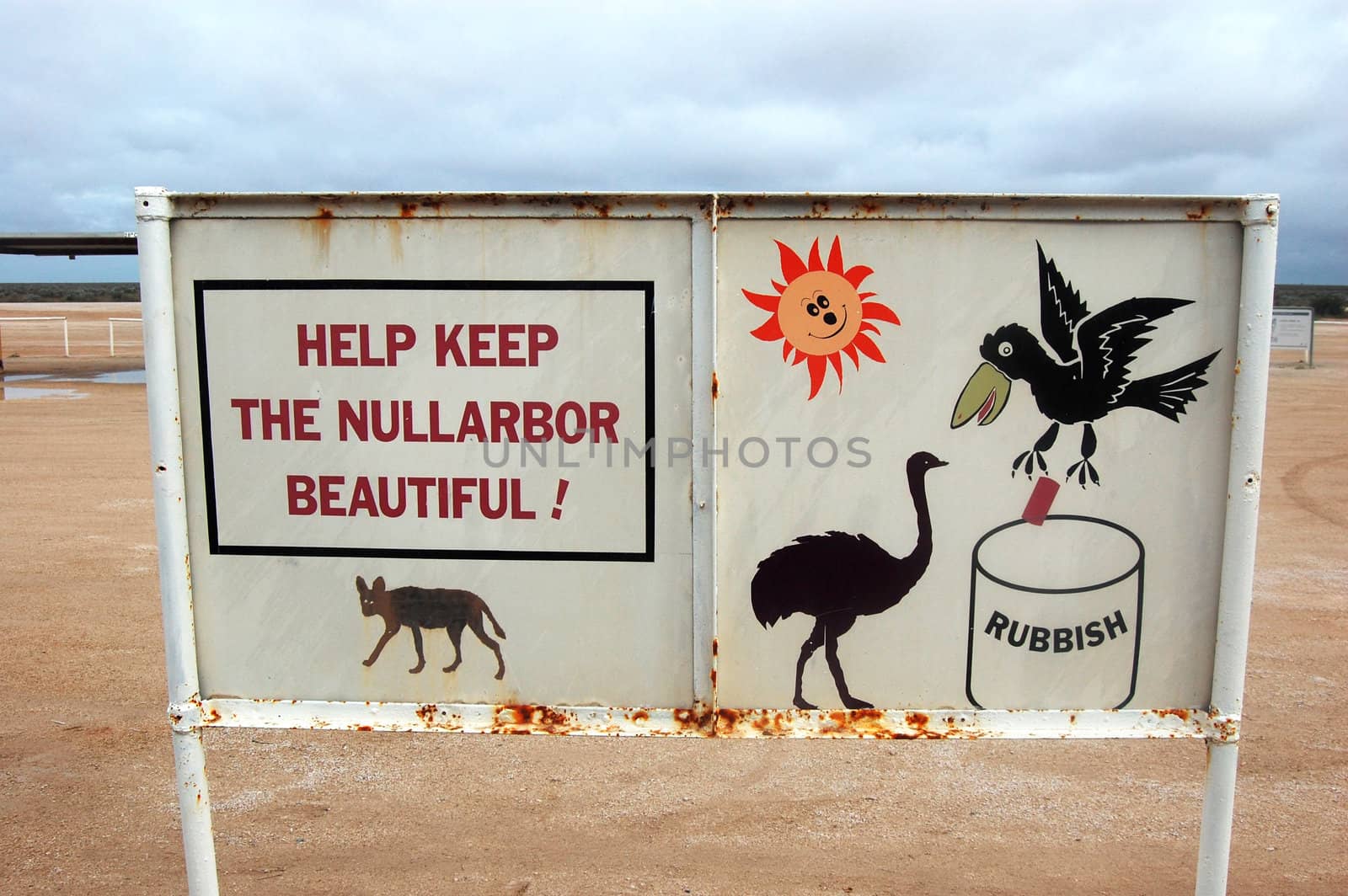 Sign at gas station by danemo