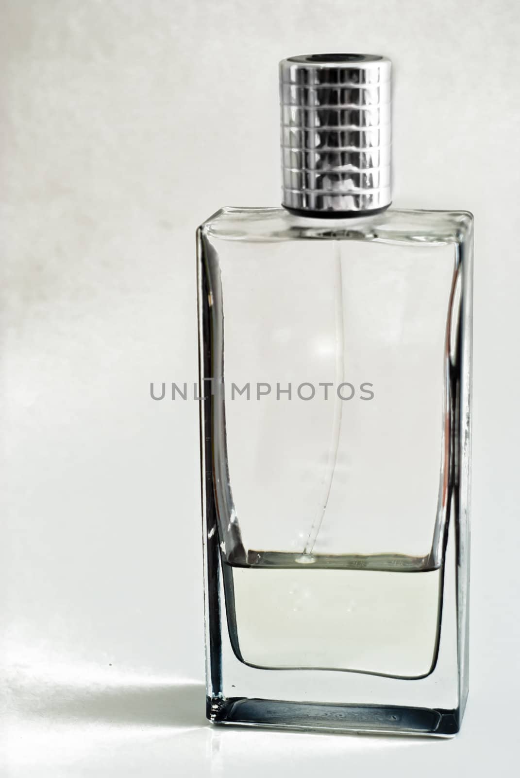 men's parfume in beautiful bottle isolated on white