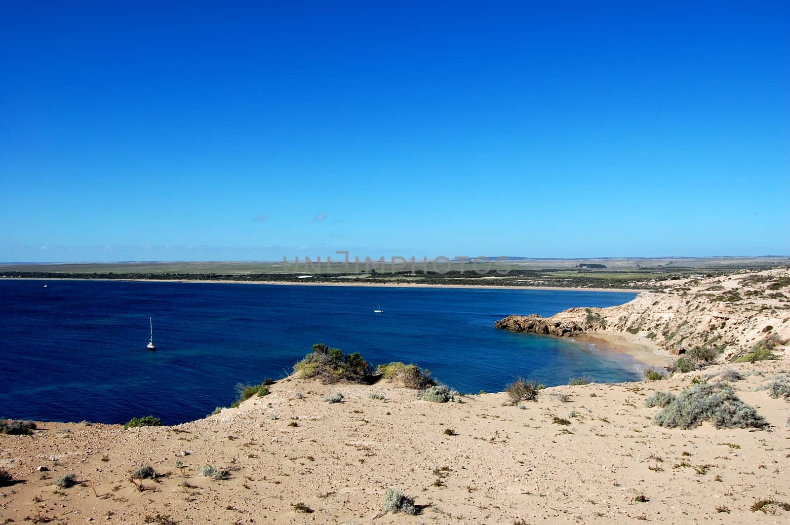 Cliffs and ocean nearby town, South Australia