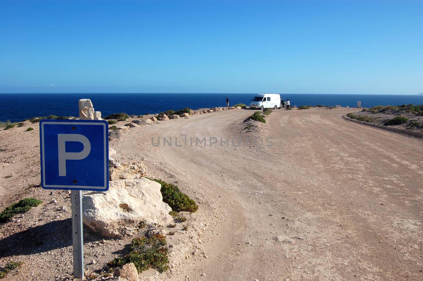 Parking in coastal area by danemo