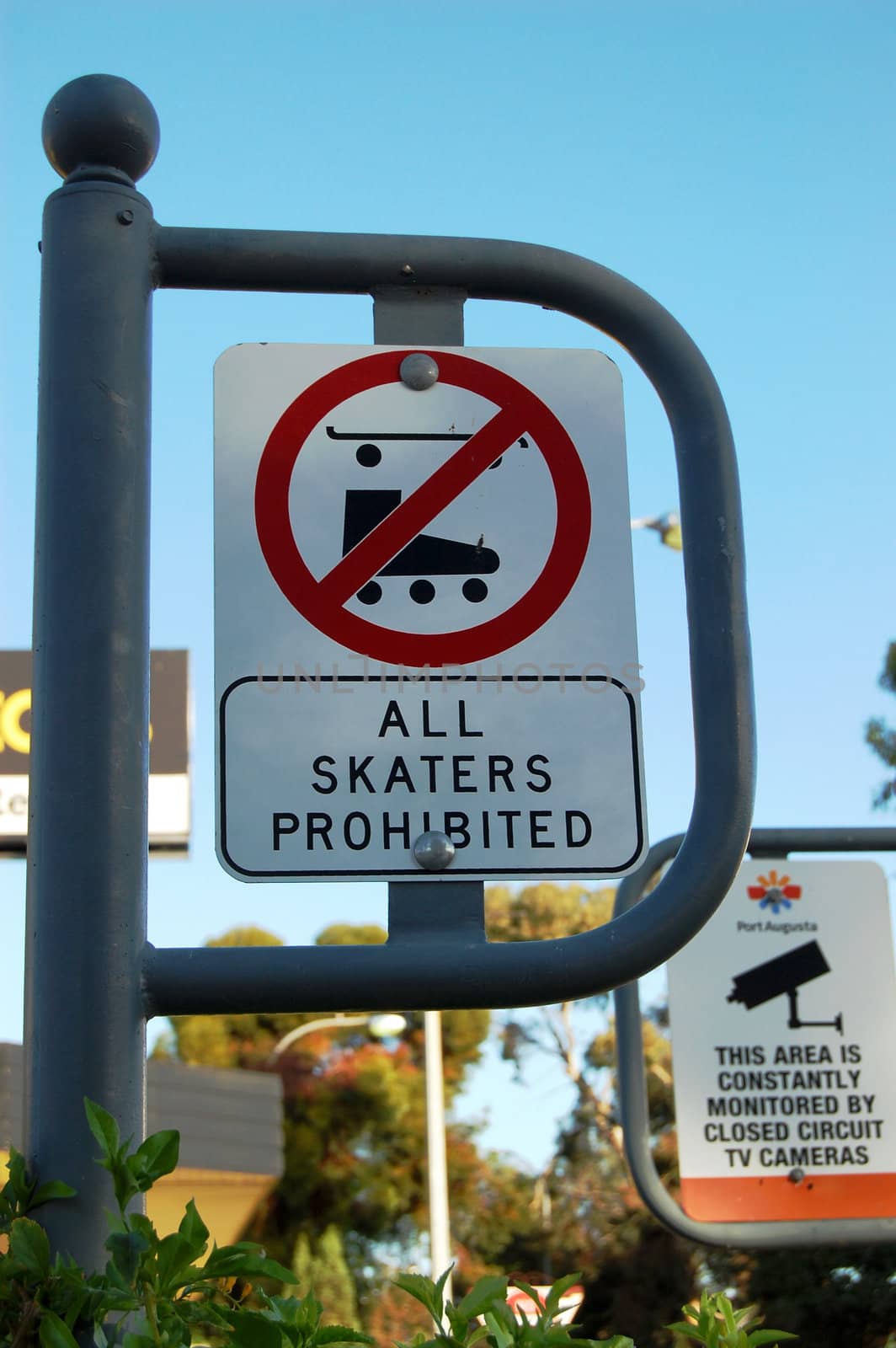 Road sign in town, Port Ogasta, South Australia