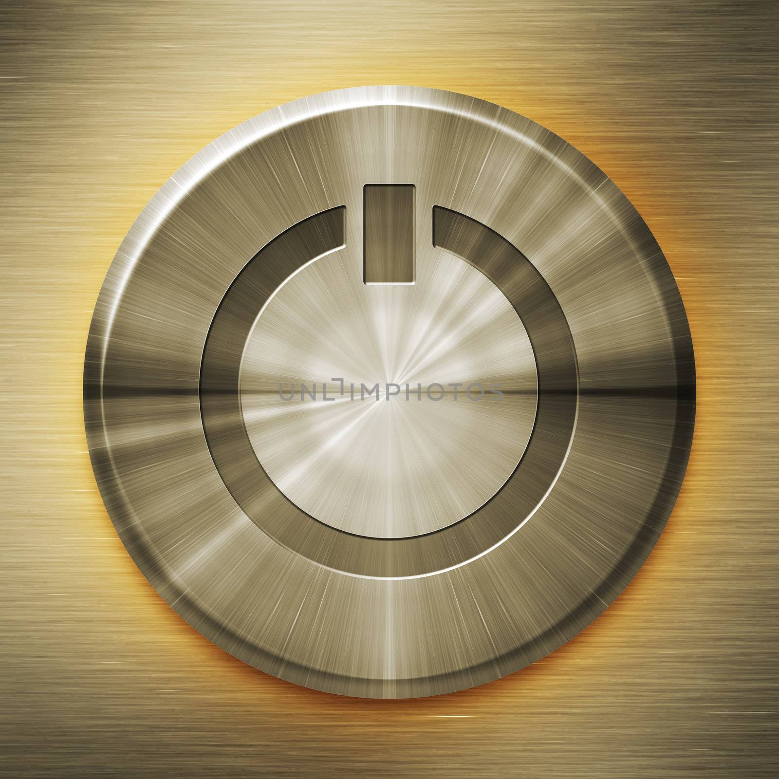 An image of a nice golden start button