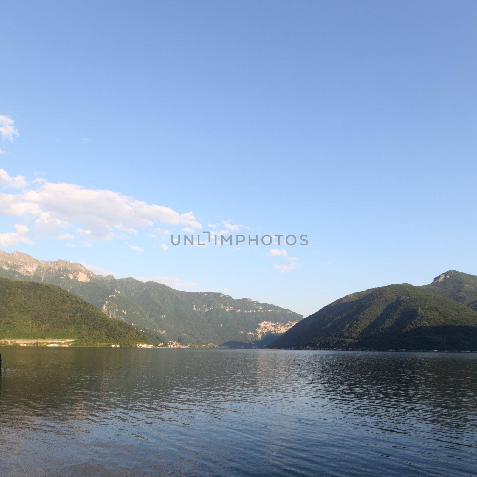 night lugano lake landscape