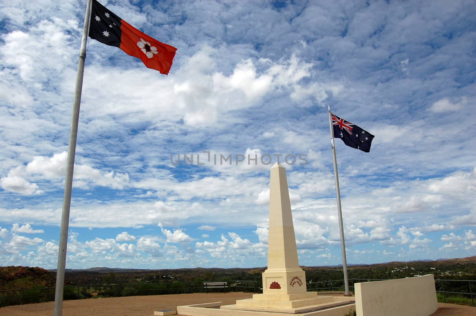 ANZAC Hill, war memorial in Alice Springs, Northern Territory, Australia